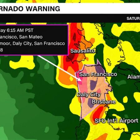 Downtown San Francisco experiences first tornado warning in recorded history – CNN