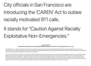 San Francisco’s ‘Caren Act’ makes placing racist 911 calls a hate crime – The Guardian