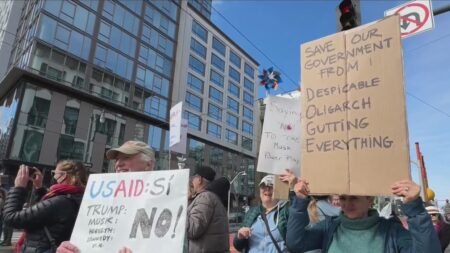 Bay Area Presidents Day protests among dozens across U.S. cities against Trump administration – CBS News