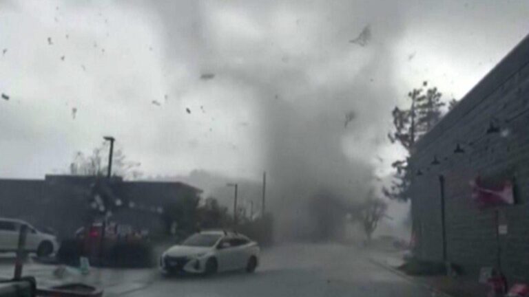 Tornado hits northern California town as ice storm chills Midwest – BBC
