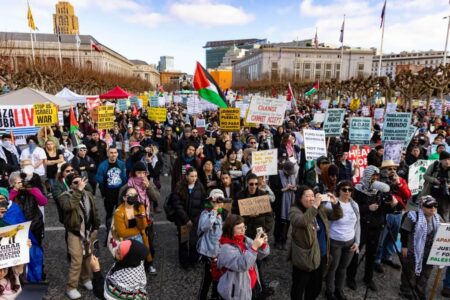 Residents, political groups rally against Trump in San Francisco, San Mateo, Redwood City – San Mateo Daily Journal