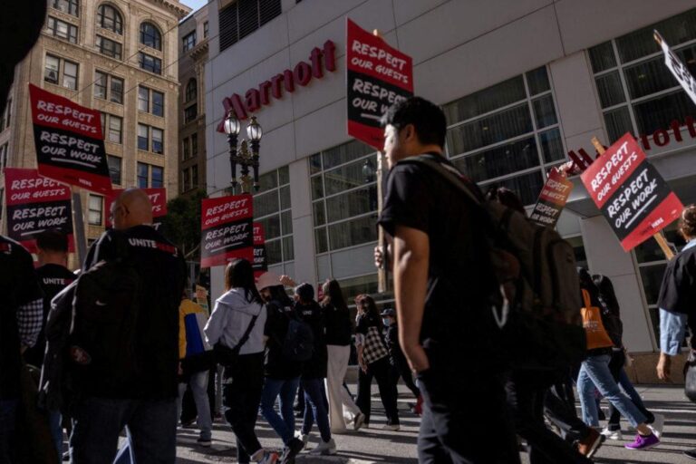 Protesters inside Biden’s San Francisco hotel accuse president of genocide – CNN