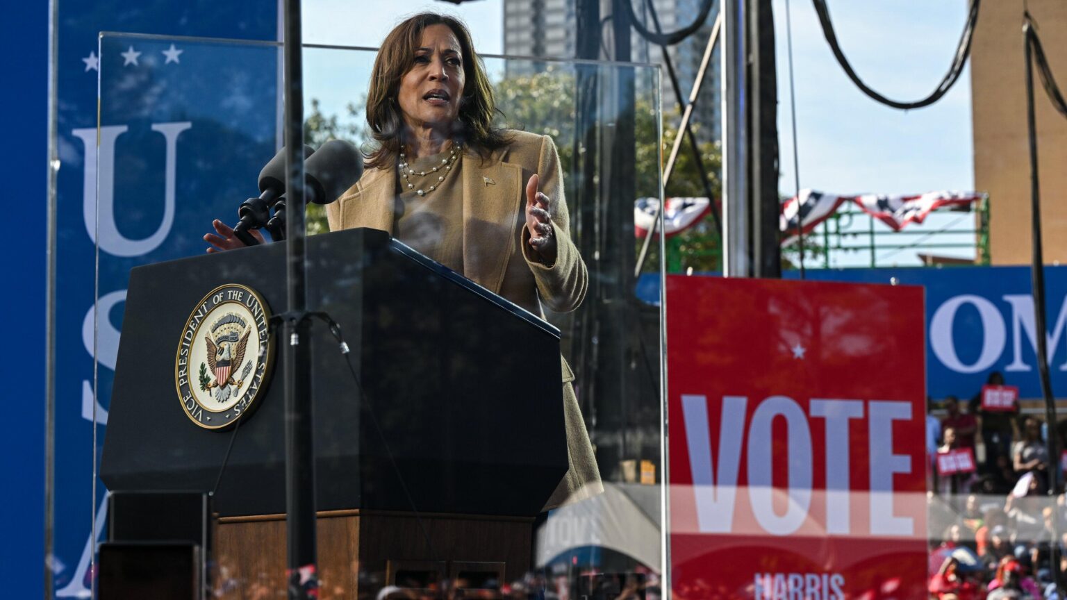 Unseen in California, anti-Harris political ads blanket swing states – CBS News